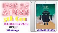ipad 9.7 model a1823 5th generation icloud bypass ios 15 with ZMTool