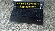 Keyboard replacement, laptop or notebook HP Pavilion DV6 - VOTD