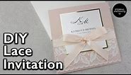 Elegant Lace Invitation | DIY Wedding Invitations - Eternal Stationery