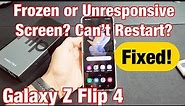 Galaxy Z Flip 4: Screen is Frozen or Unresponsive? Can't Restart? FIXED!