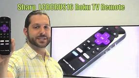 SHARP Roku TV LCRCRUS16 Remote Control - www.ReplacementRemotes.com