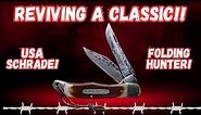 Reviving a Classic: Restoring a USA-Made Schrade Folding Hunter Knife!