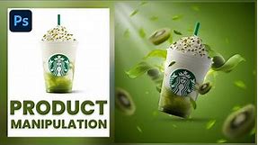 Starbucks Product manipulation in Photoshop | advertising poster design | photoshop tutorial