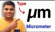 How to write MICROMETER in Word - [ SOLVED μ ]
