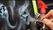 Smoke Flames and Skulls Step by Step.