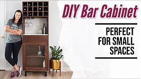How to build a DIY Tall Bar Cabinet | Anika's DIY Life