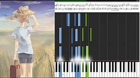 Ryuichi Sakamoto - Bibo no Aozora / Anime Piano Tutorial Sheet Music