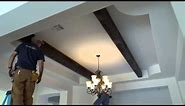 How to Install Faux Wood Ceiling Beams