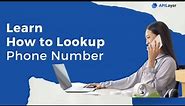 How to Lookup Phone Number | Free Phone Number Verification API | numverify