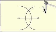 Constructing a Perpendicular Bisector - Geometry