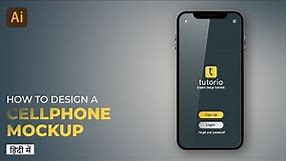 How to Design a Cellphone Mockup in Illustrator. FREE Mockup Download.
