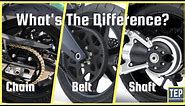 Chain Drive vs Belt Drive vs Shaft Drive in Motorcycles | Which is Better?