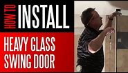 Shower Install - 3/8" Heavy Glass Swing Door Enclosure