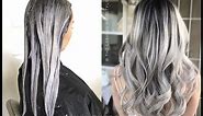[FULL TUTORIAL] how to babylights balayage on black/dark hair + bleach wash + color melt tone