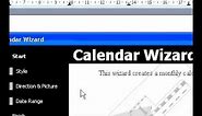 Microsoft Office Word 2003 Create a calendar