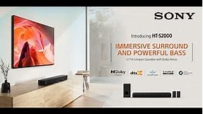 HT-S2000 5.1ch Dolby Atmos® Soundbar | Sony