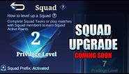 MORE SQUAD MEMBERS COMING SOON - SQUAD LEVELS ON ADVANCE SERVER