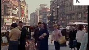 Late 1950s/ Early 1960s Piccadilly Circus, London, Stunning 35mm Colour Footage