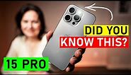 MASTER NEW CAMERA FEATURES on iPhone 15 pro & Max! TUTORIAL FOR BEGINNERS!