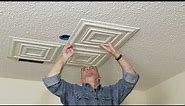 Say Goodbye to Messy Popcorn Ceilings: DIY Guide to Covering with Glue-Up Ceiling Tiles
