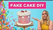 Easy Fake Cake DIY with Paint & Spackle