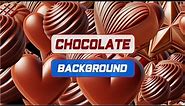 Chocolate day animation background video, Chocolate Candy and balls , Chocolate animated background