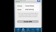 Changing APN settings on iPhone & iPad