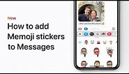 How to add Memoji stickers to Messages on your iPhone, iPad, or iPod touch – Apple Support