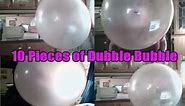 Jenna Blows 10 Pieces of Dubble Bubble Gum