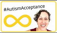 Autism Acceptance Month 2021 - GOLD Infinity Symbol - #REDinstead
