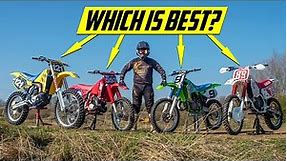 30-Year-Old 125cc Dirt Bike Shootout! RM vs CR vs KX vs YZ