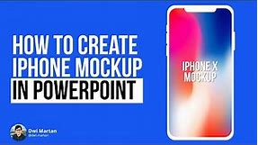 How to create Iphone mockup in Powerpoint (Tutorial)