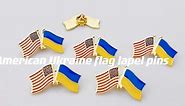 american ukraine flag lapel pins