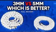 3mm vs 5mm Tennis Chain: Which One Should You Get?