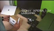 Unboxing Sony Xperia 1 IV purple
