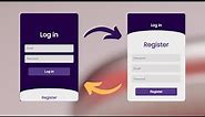 Creating a Stunning Responsive Login/Register Form with CSS Flexbox | Web Development Tutorial