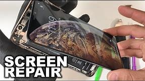 How To Replace iPhone XS Max Glass Screen Assembly | Screen Replacement