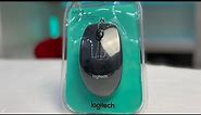 Logitech M100 Full Sized Wired Mouse Unboxing
