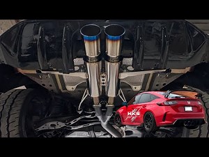 HKS Hi-Power Catback Exhaust Install & Sound Clips - 2023+ Honda Civic Type R FL5