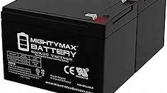 Mighty Max Battery, ML12-12 - 12 Volt 12 AH SLA Battery F2 Terminal - Pack of 2