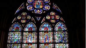 Stained Glass Windows in Notre Dame Cathedral