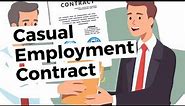 Casual Employee Contract of Employment Template - HR in a BOX