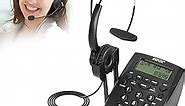 AGPtek® Call Center Dialpad Headset Telephone with Tone Dial Key Pad & REDIAL