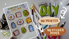 HOW TO MAKE STICKER SHEETS | NO CUTTING MACHINE & NO DRAWING SKILLS?!