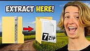 How to EASILY Install 7-Zip & Extract / Compress ZIP - RAR - 7Z files! | Tutorial 2024