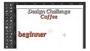 Design Challenge Coffee and Mug on Illustrator #logodesigntips #logoandphotoediting | Logo & Photo Editing