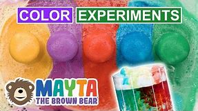 Mixing Colors | Fun Color Surprise Experiments for Kids | Shaving Cream Rain Clouds