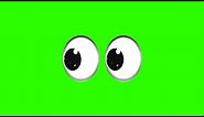 Cartoon Eyes #2 / Green Screen - Chroma Key