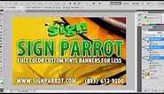 How to set up a vinyl banner design in Photoshop