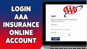 How To Login AAA Insurance Online Account 2023 | aaa.com Sign In Help